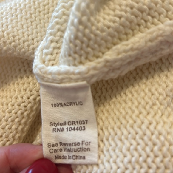 Cream Knitted Tank Top - Picture 3 of 3